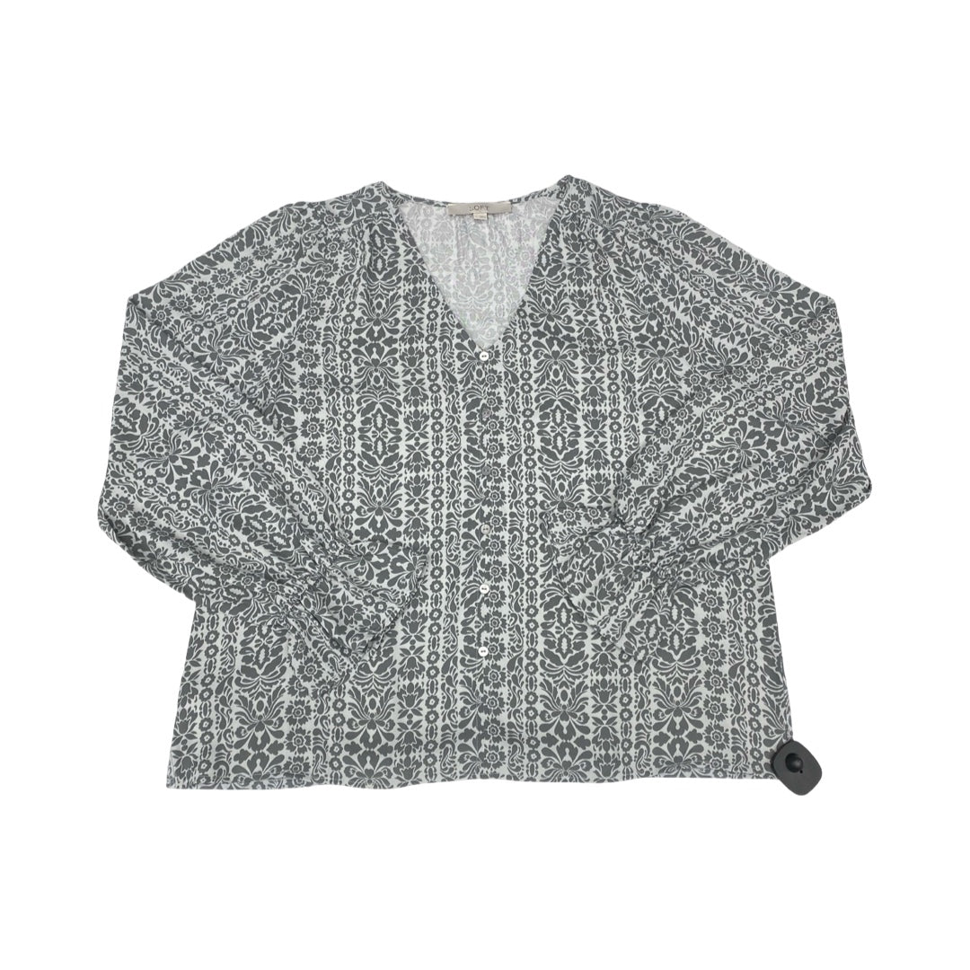 Top Ls By Loft In Grey, Size:L