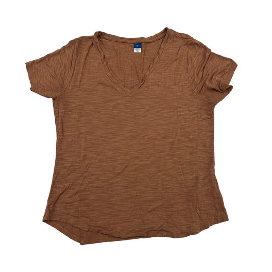 BROWN OLD NAVY TOP SS BASIC, Size M