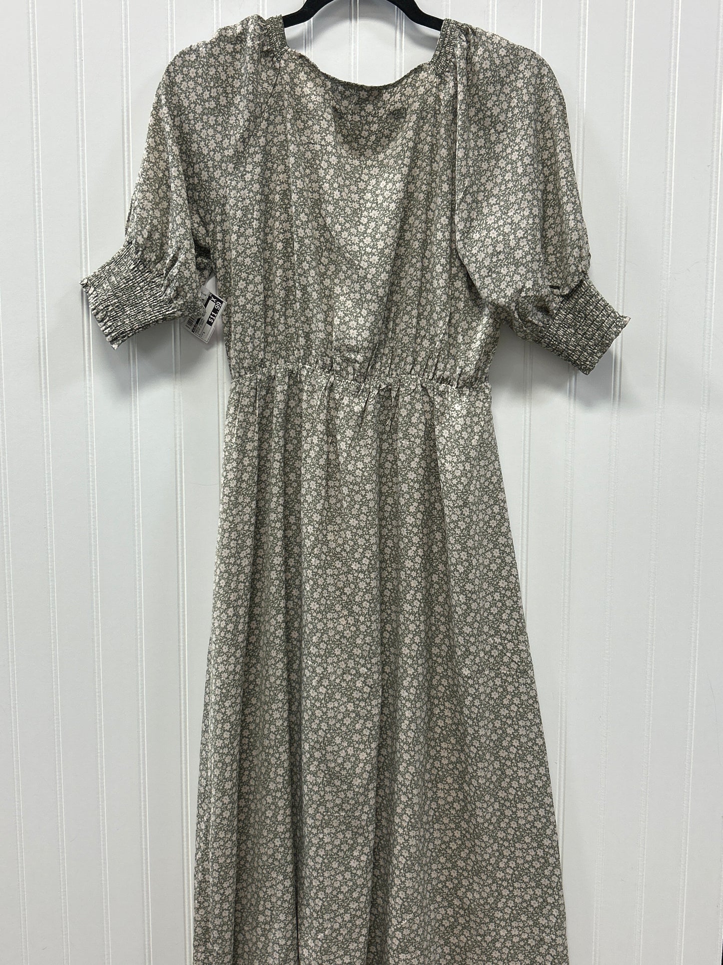 Dress Casual Maxi By Lulus In Cream & Green, Size:S