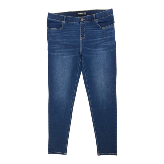 Jeans Skinny By Betabrand In Blue Denim, Size:Xl