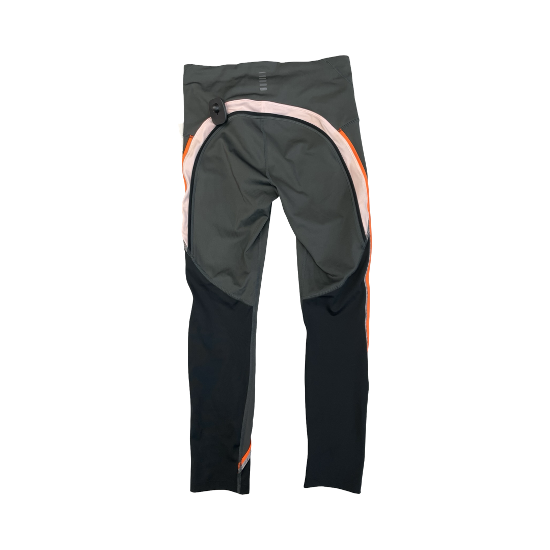 Athletic Leggings By Under Armour In Grey & Orange, Size:M