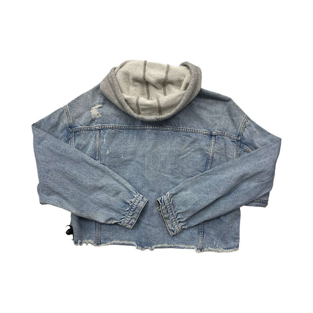 Jacket Denim By American Eagle In Blue Denim, Size:L
