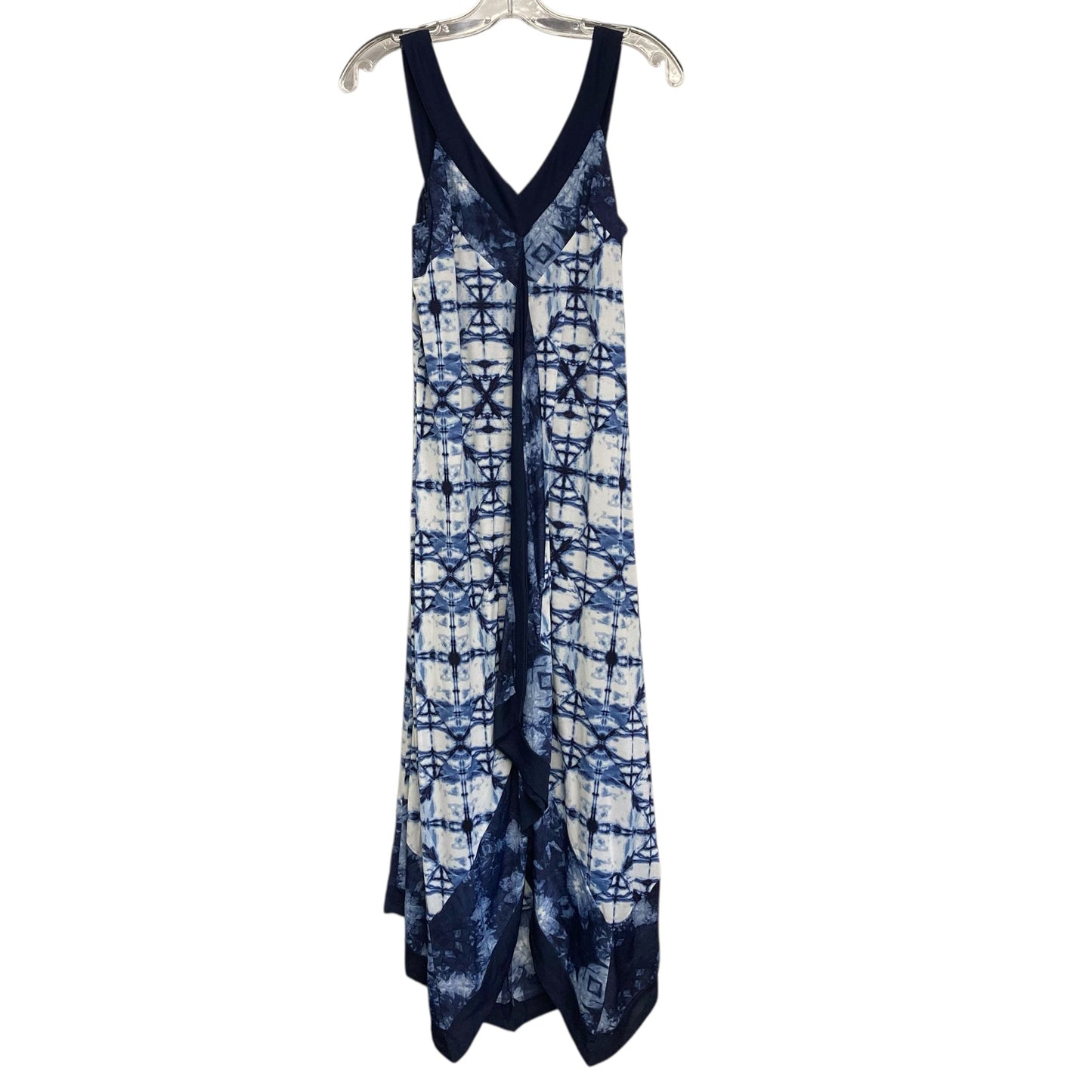 Dress Casual Midi By Style And Company In Blue & White, Size:M