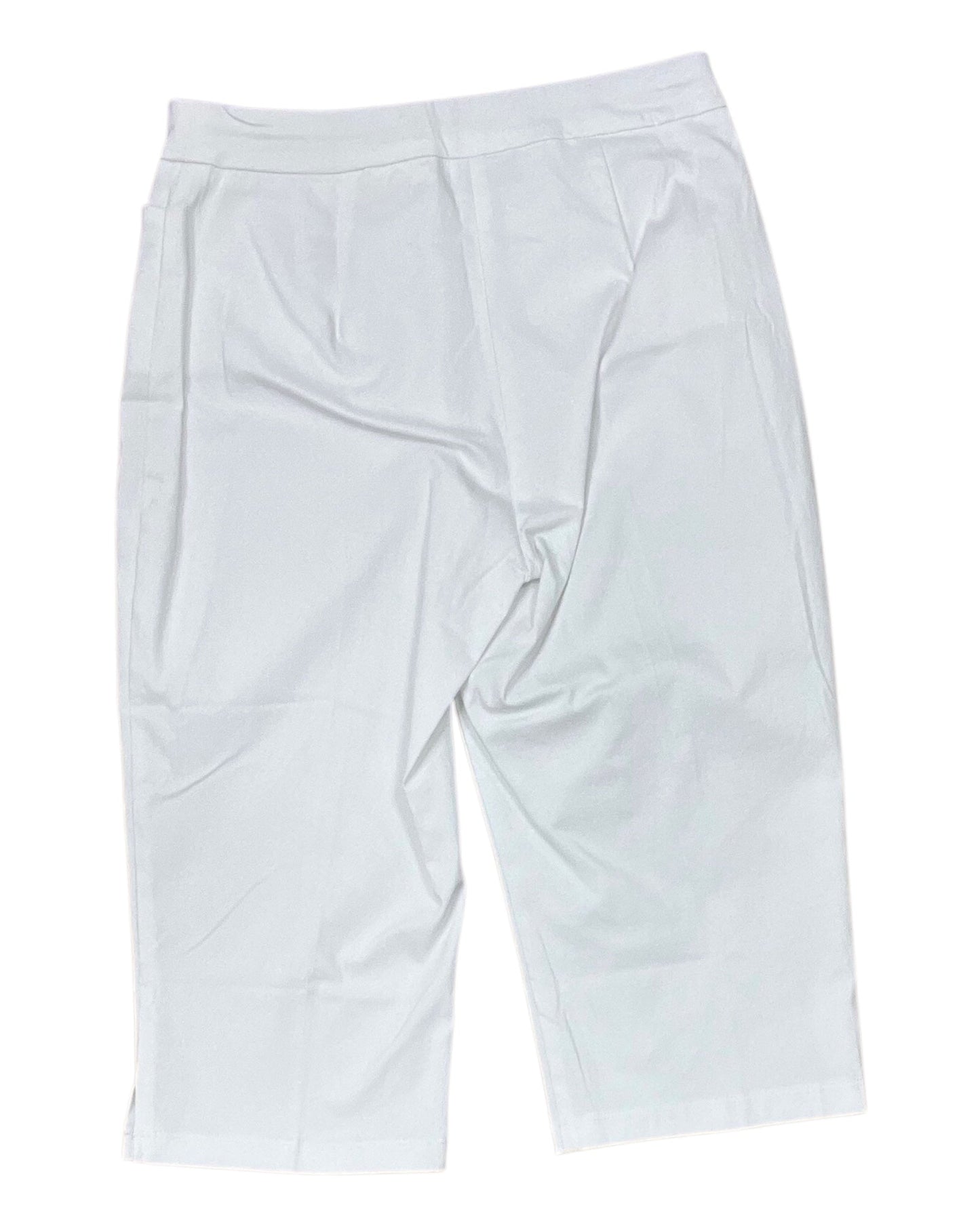 Pants Cropped By Susan Graver In White, Size:Xs