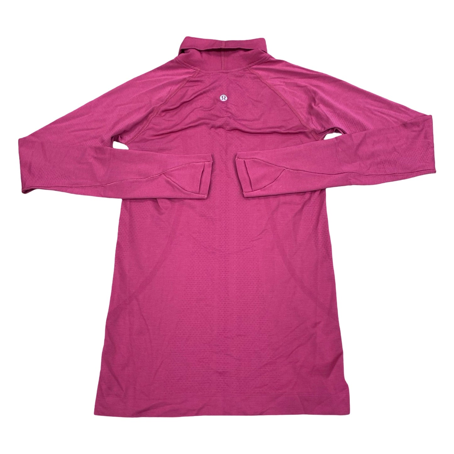 Athletic Top Ls Collar By Lululemon In Pink, Size:4