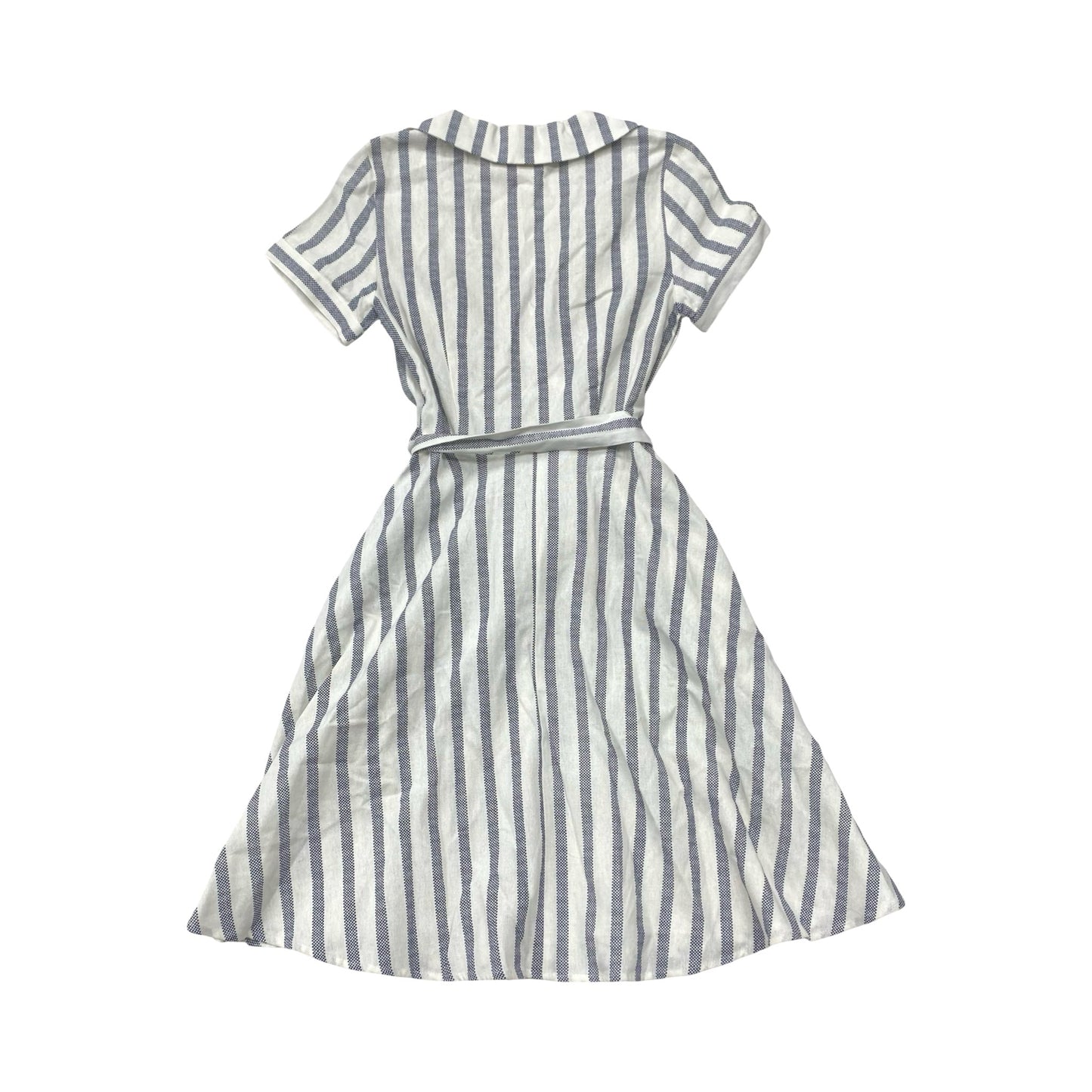 Dress Casual Midi By Eva Rose In Blue & White, Size:Xs