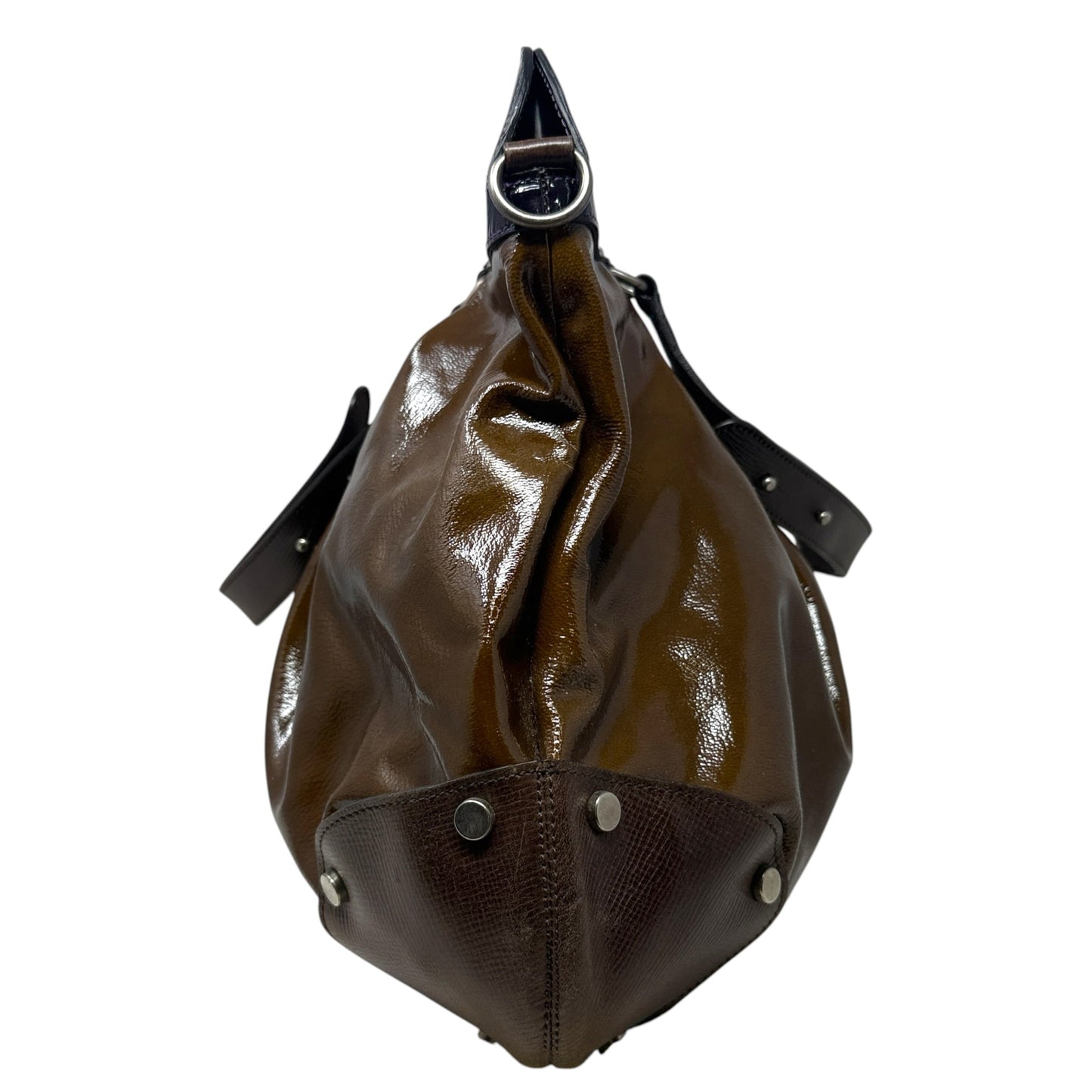 Patent Leather Balloon Bag Designer By Marni, Size: Large