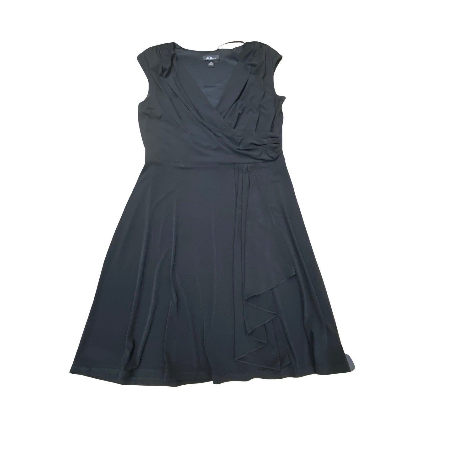 Dress Casual Midi By Agb In Black, Size:14