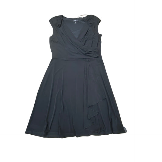 Dress Casual Midi By Agb In Black, Size:14