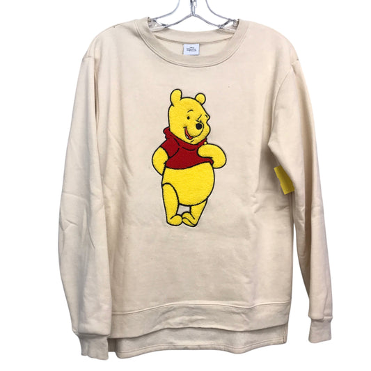 Sweatshirt Crewneck By Disney In Tan, Size:M