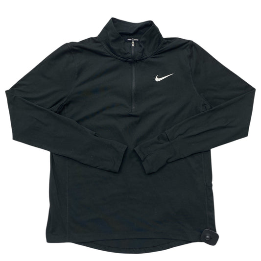 Athletic Top Ls Collar By Nike In Black, Size:S