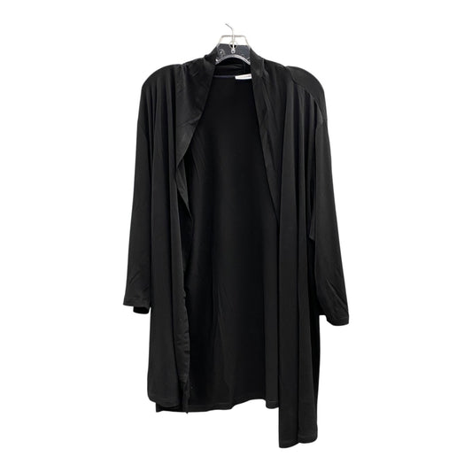 CARDIGAN by SUSAN GRAVER In BLACK, Size: 2X