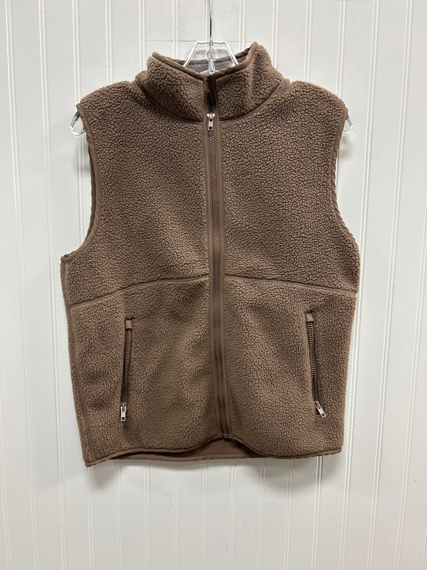 Vest Fleece By So In Brown, Size:M