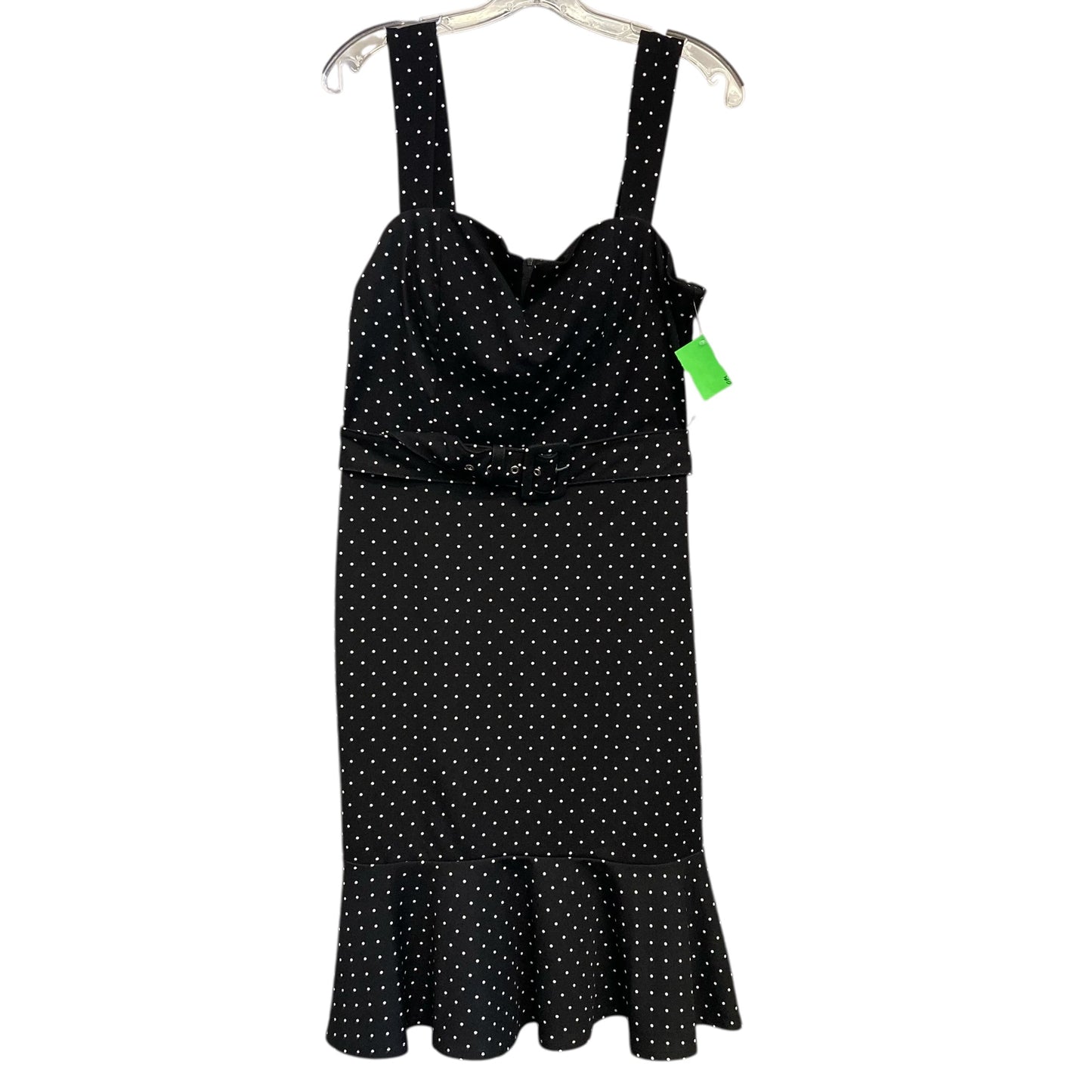 Dress Party Midi By Premier Amour In Polkadot Pattern, Size:L
