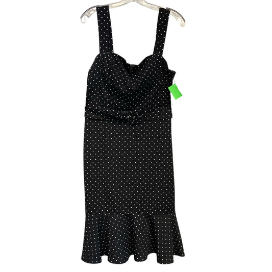 Dress Party Midi By Premier Amour In Polkadot Pattern, Size:L