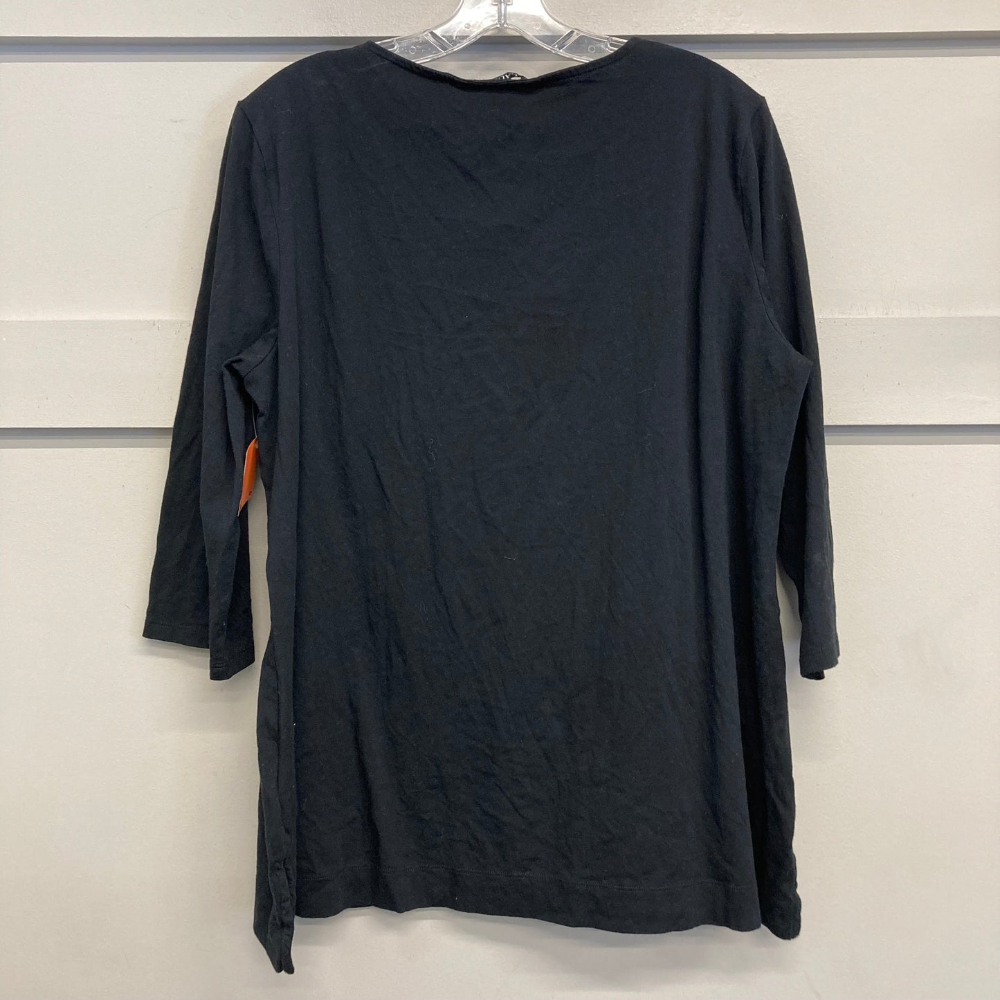 Top Ls By Ralph Lauren Black Label In Black, Size:1X