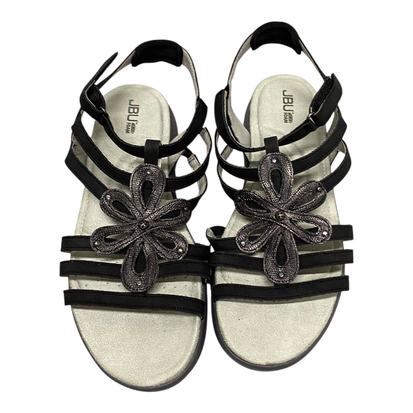 Sandals Flats By Jbu By Jambu In Black, Size:10