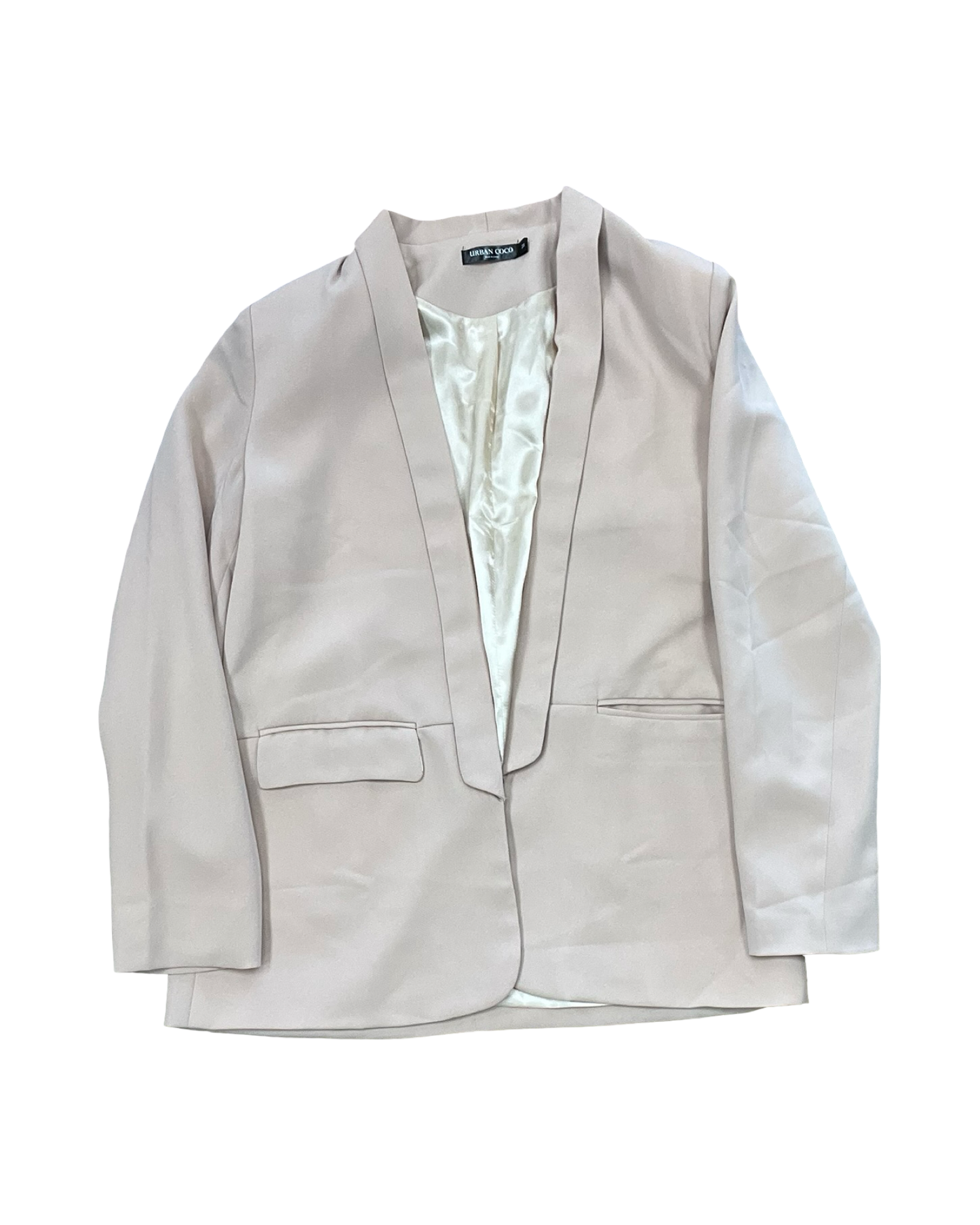 Blazer By Urban Coco In Tan, Size:M