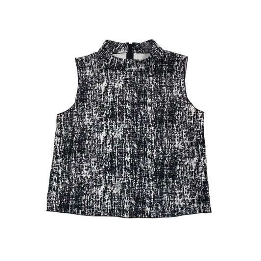 Top Sleeveless By Vince Camuto In Black & White, Size:Xs