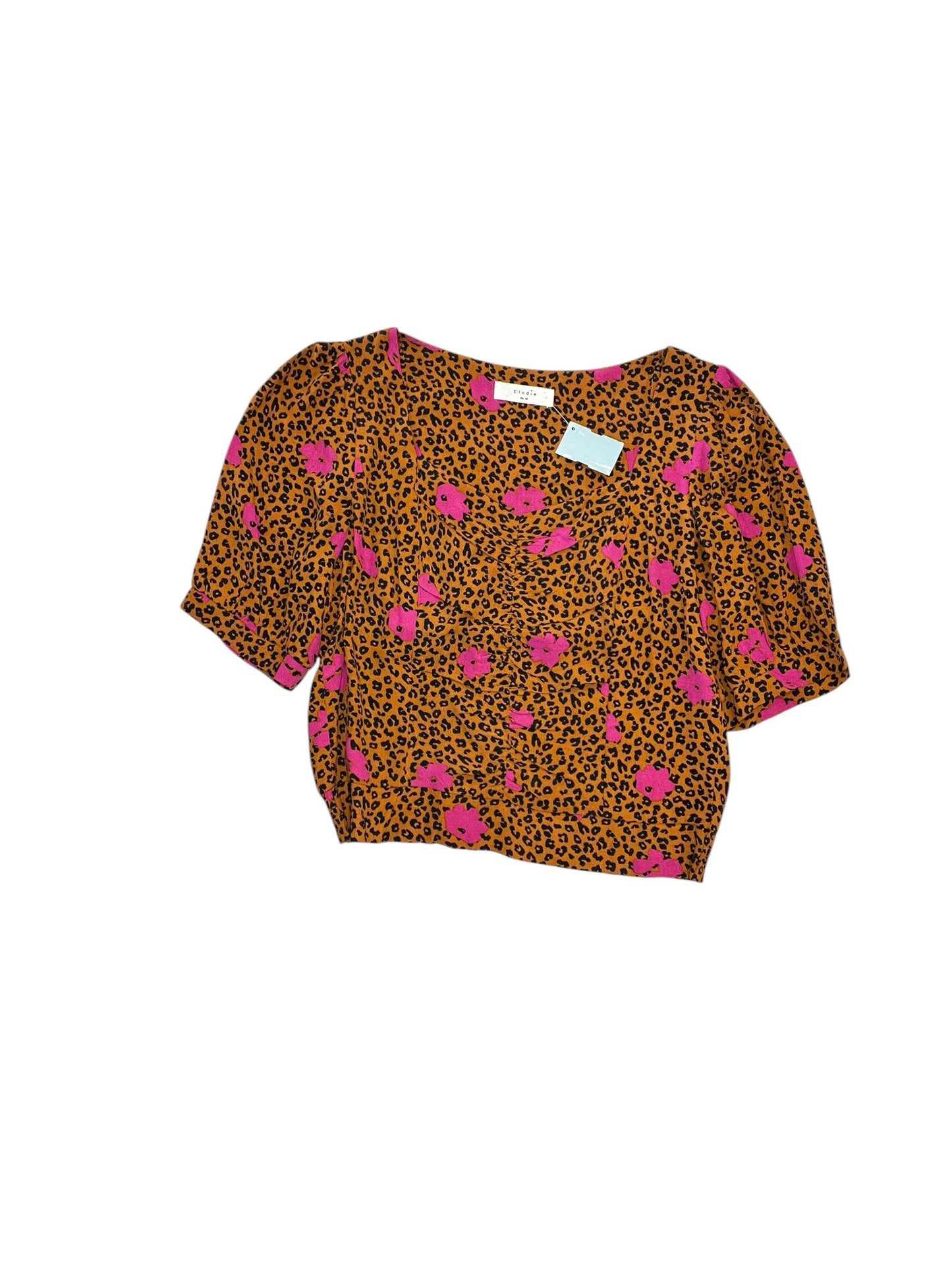 Top Ss By Elodie In Animal Print, Size:M