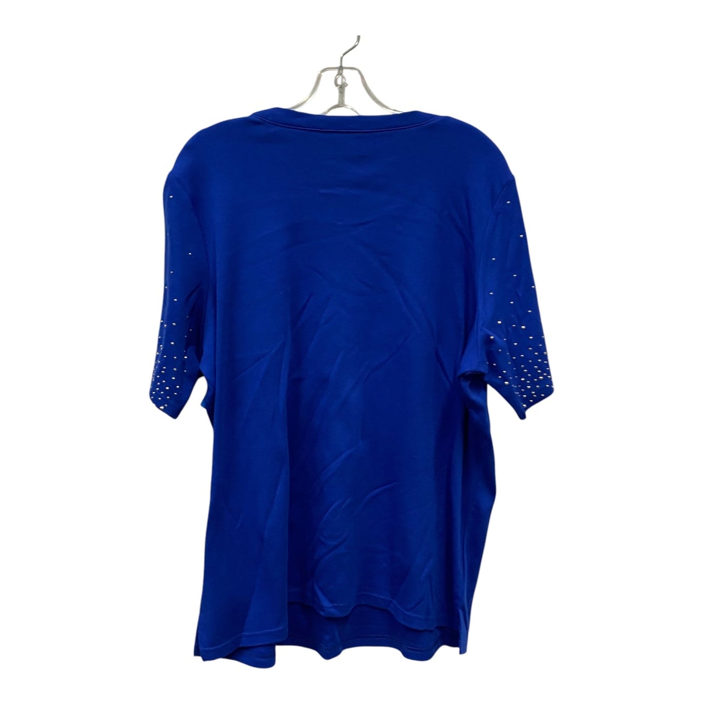 Top Ss By Quaker Factory In Blue, Size:1X