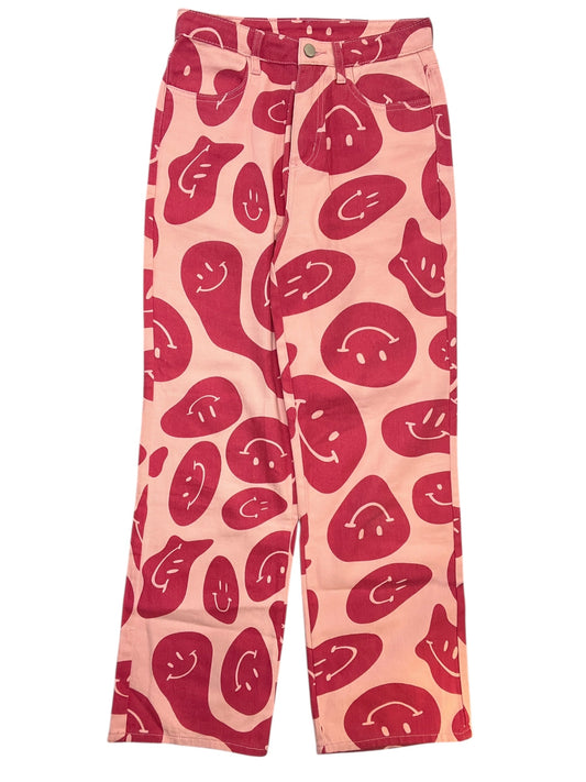 Pants Wide Leg By Bailey Rose In Pink, Size:S