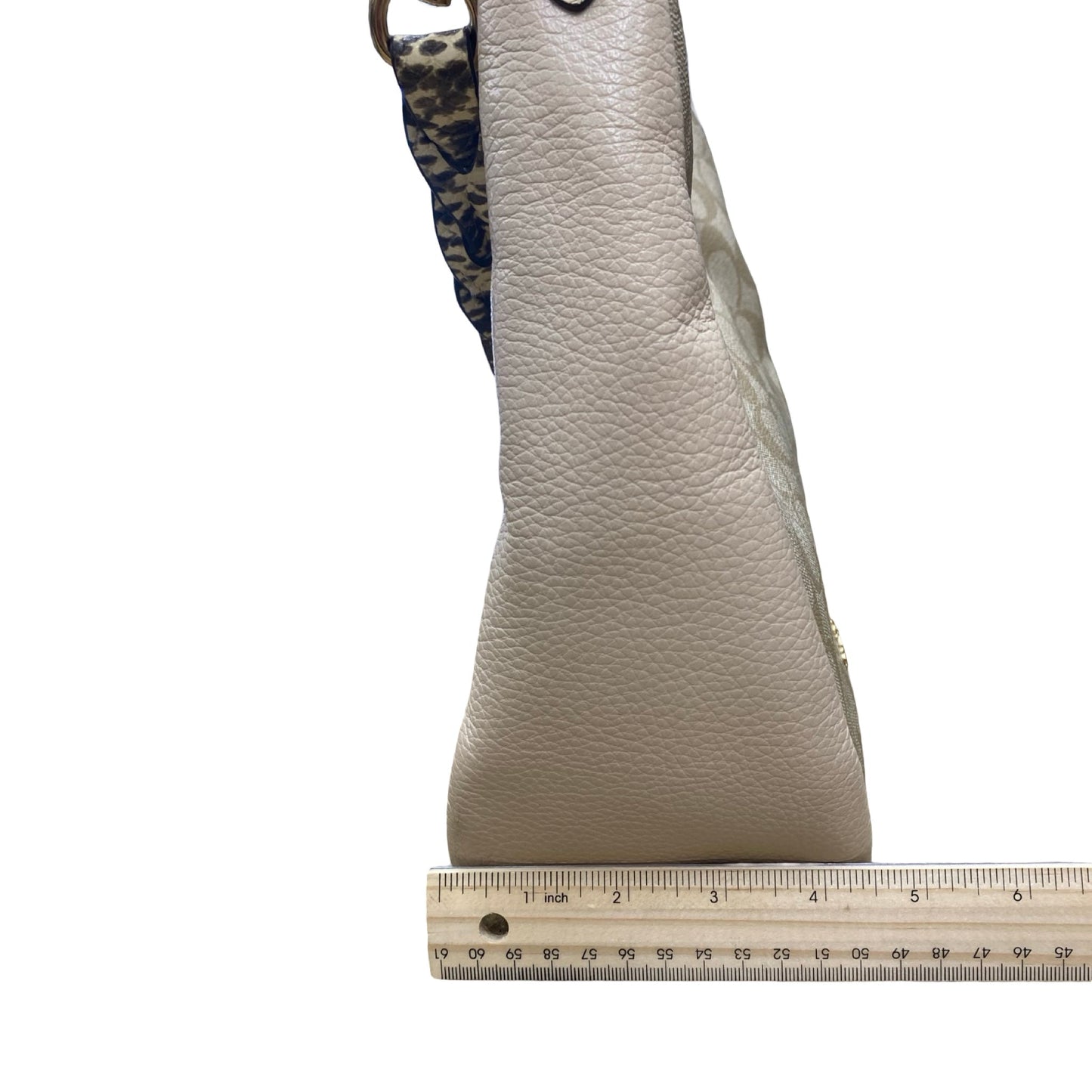 Handbag Designer By Coach In Cream, Size:Medium