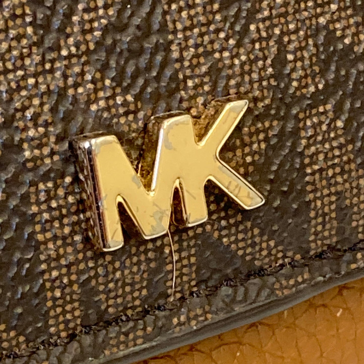 Crossbody Designer By Michael Kors In Brown, Size:Small