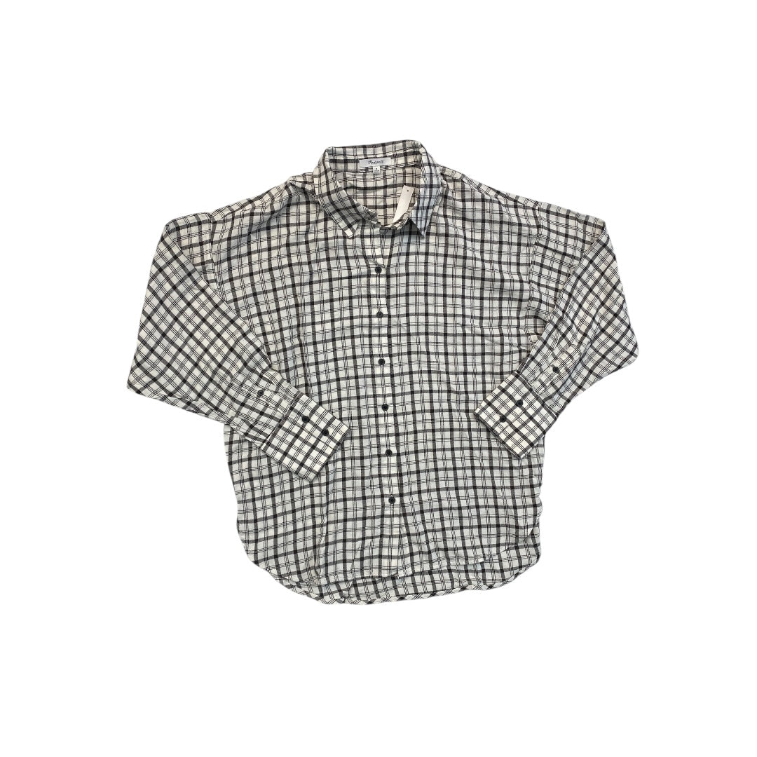 Top Ls By Madewell In Plaid Pattern, Size:M
