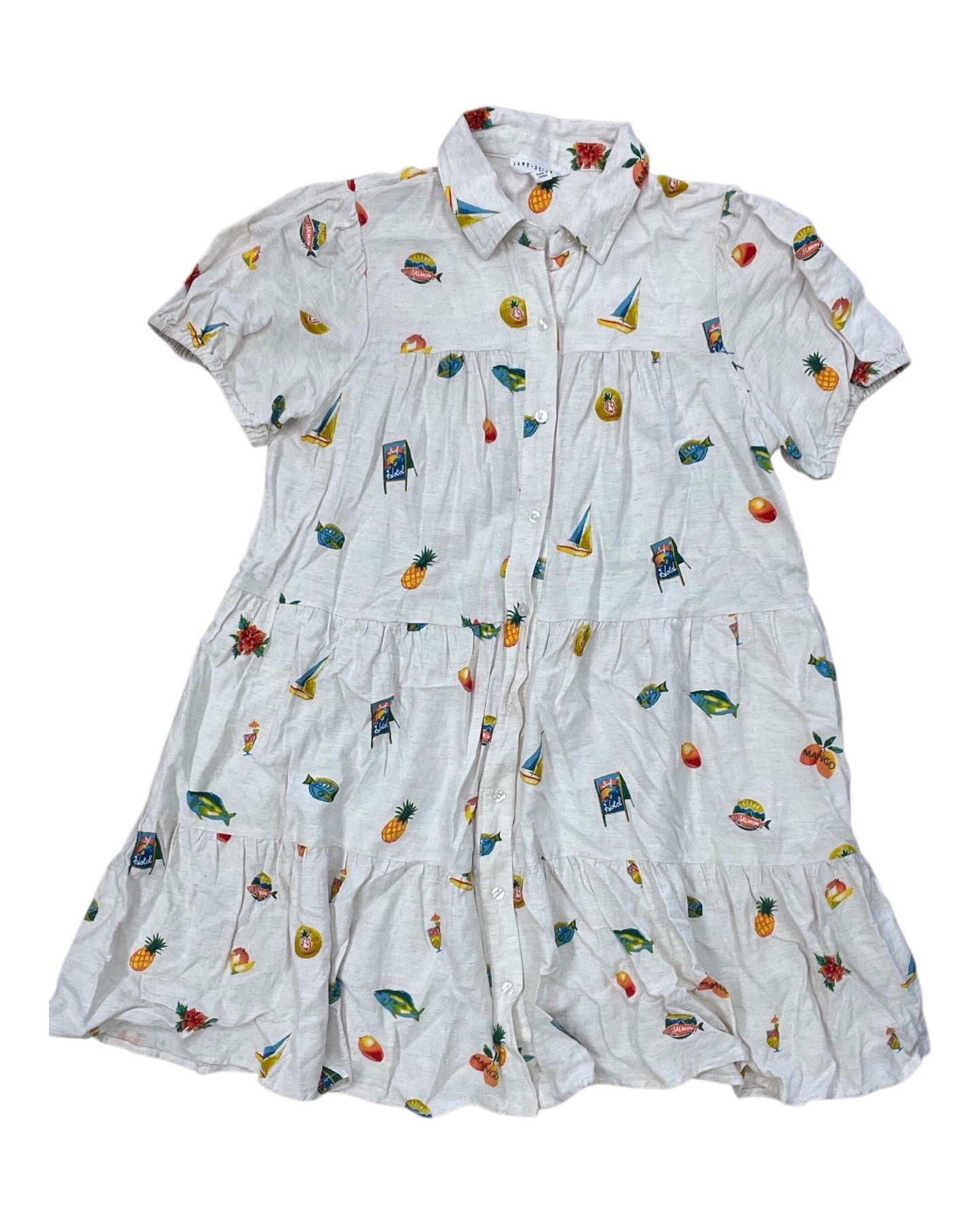 Dress Work By Jane And Delancey In Cream, Size:M