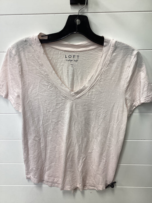 Top Ss Basic By Loft In Pink, Size:S