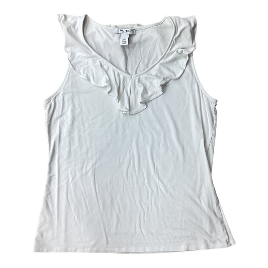 Tank Top By White House Black Market In White, Size:M