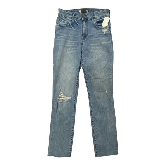 Jeans Straight By Kut In Blue Denim, Size:0