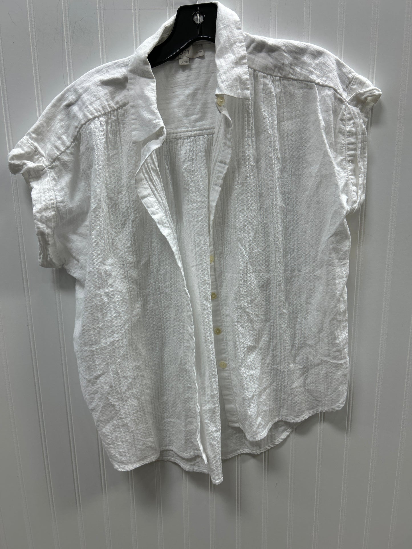Top Ss By Loft In White, Size:Lp