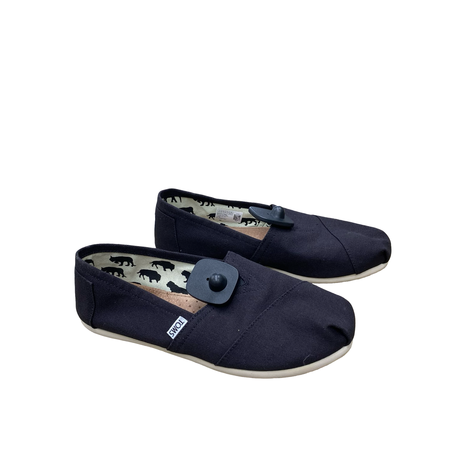 Shoes Flats By Toms In Black, Size:9.5