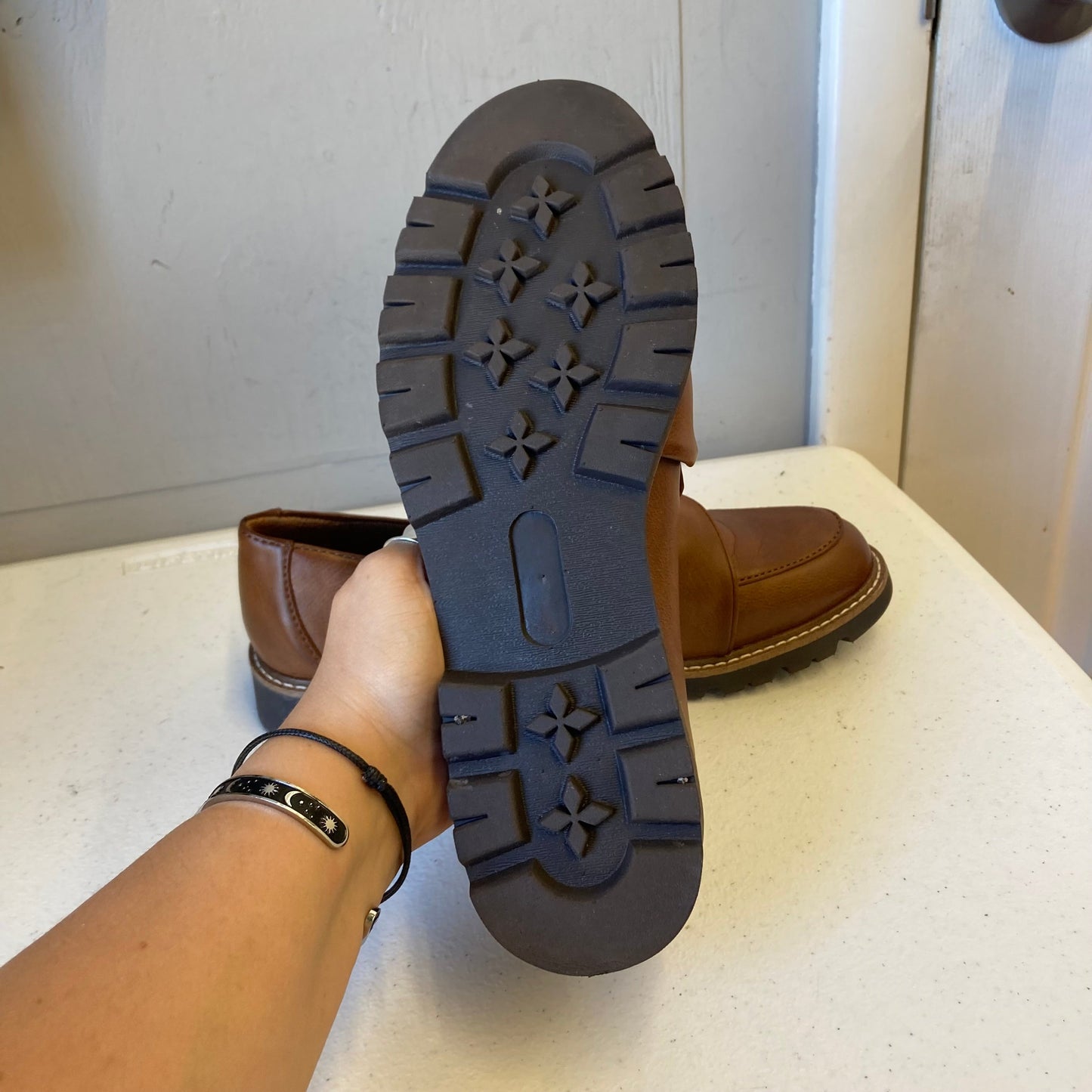 Shoes Flats By Sofft In Brown, Size:8