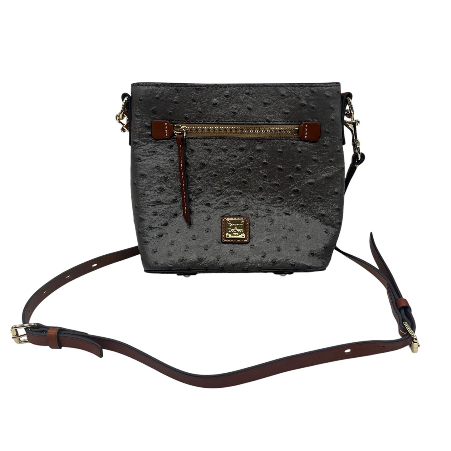 Crossbody Designer By Dooney And Bourke In Grey, Size:Small