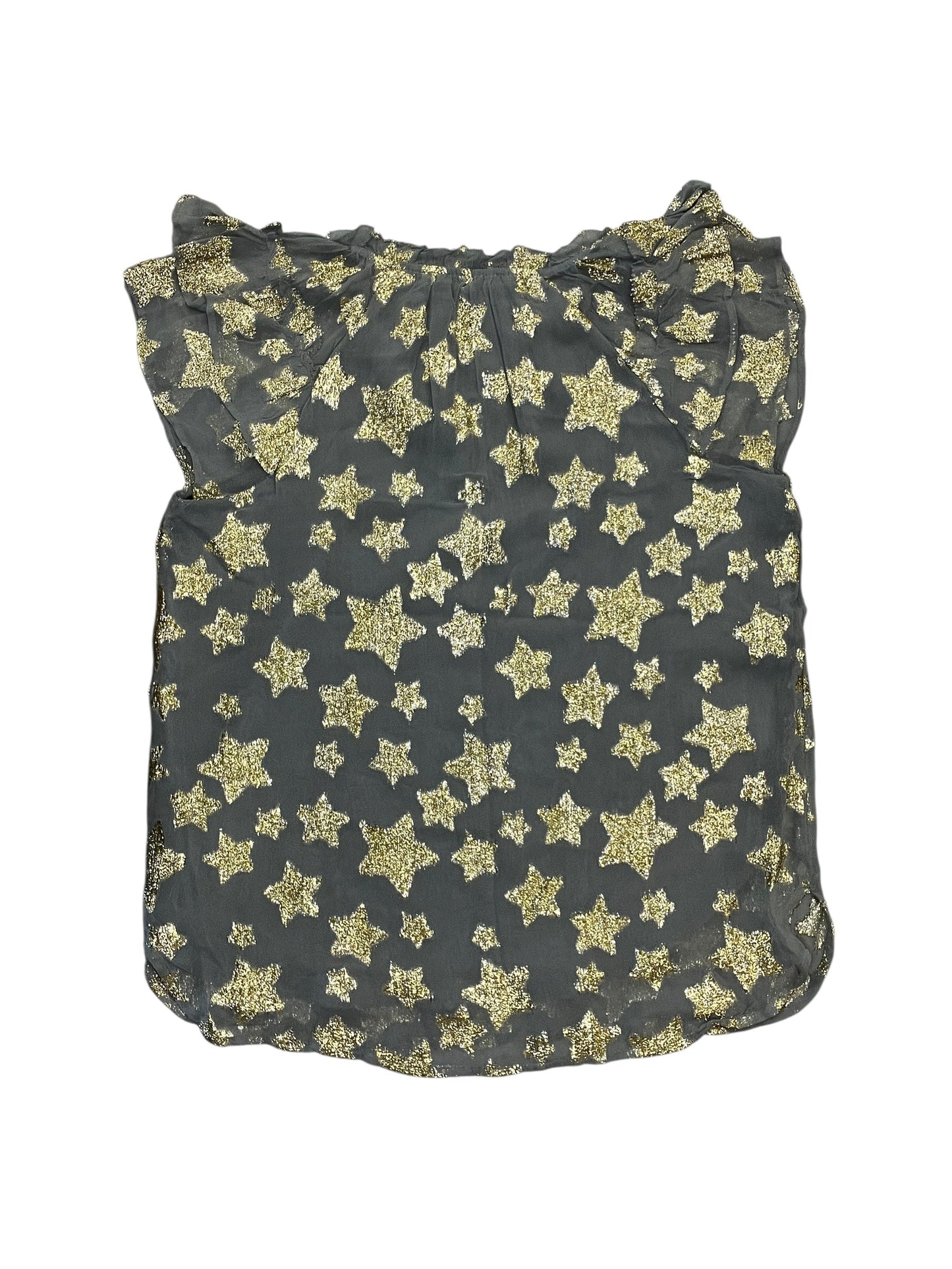 Blouse Sleeveless By Loft In Grey, Size:Xs