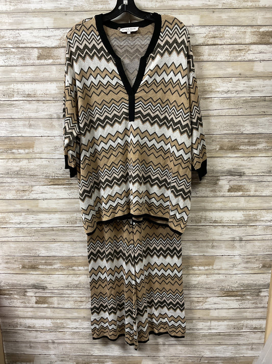 Pants Set 2Pc By Hale Bob In Black & Gold, Size:Xs