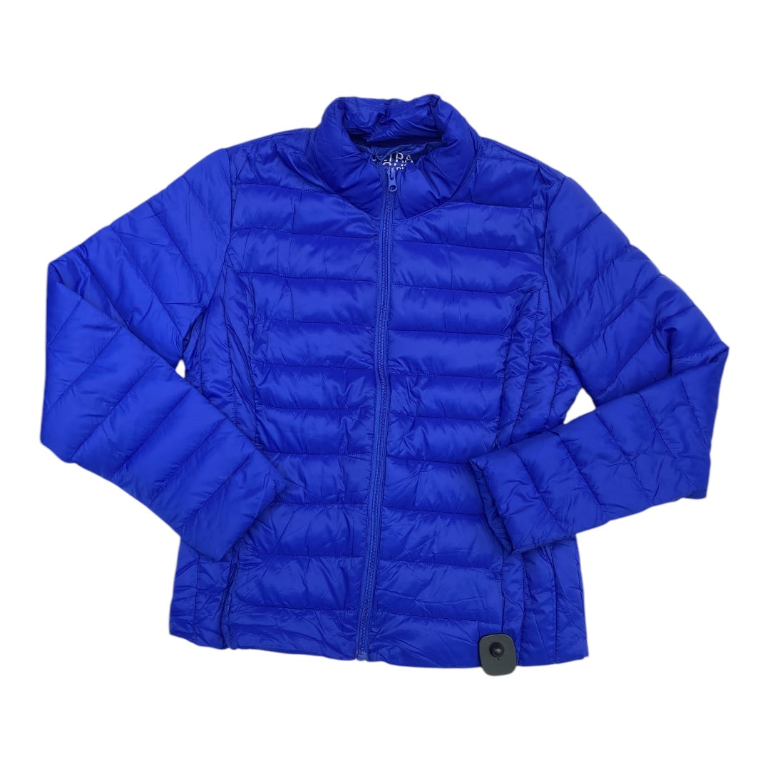 Jacket Puffer & Quilted By Love Tree In Blue, Size:L