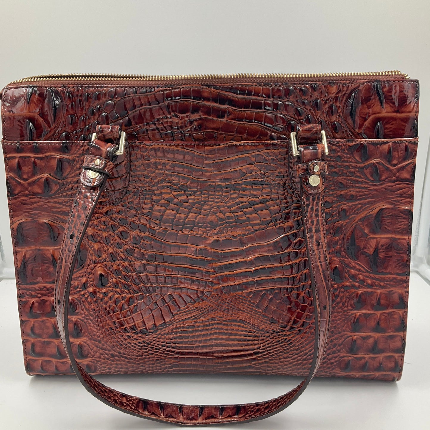 Handbag Designer By Brahmin In Brown, Size:Large