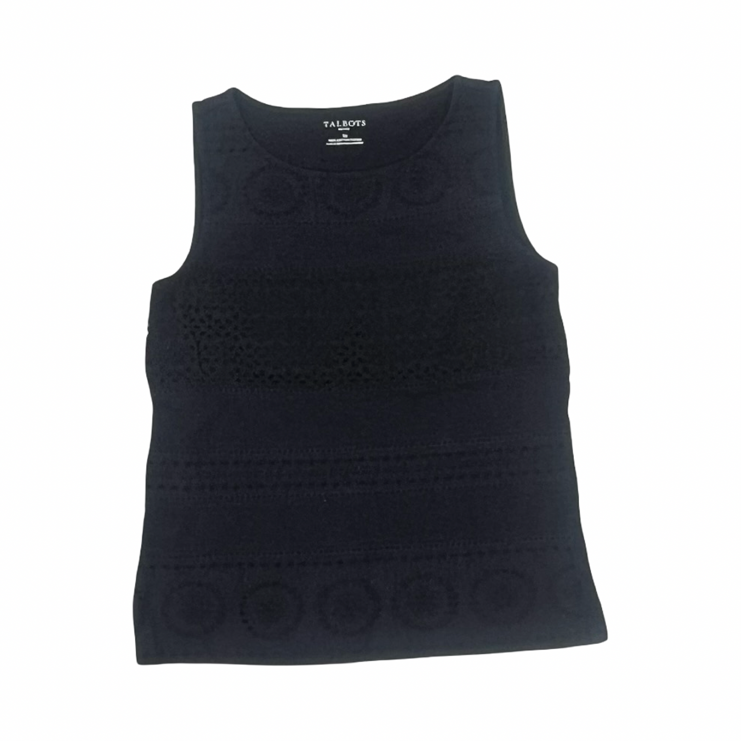 Top Sleeveless By Talbots In Navy, Size:Sp
