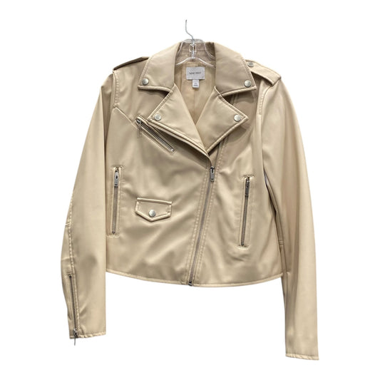 Jacket Moto By Nine West In Cream, Size:Xs