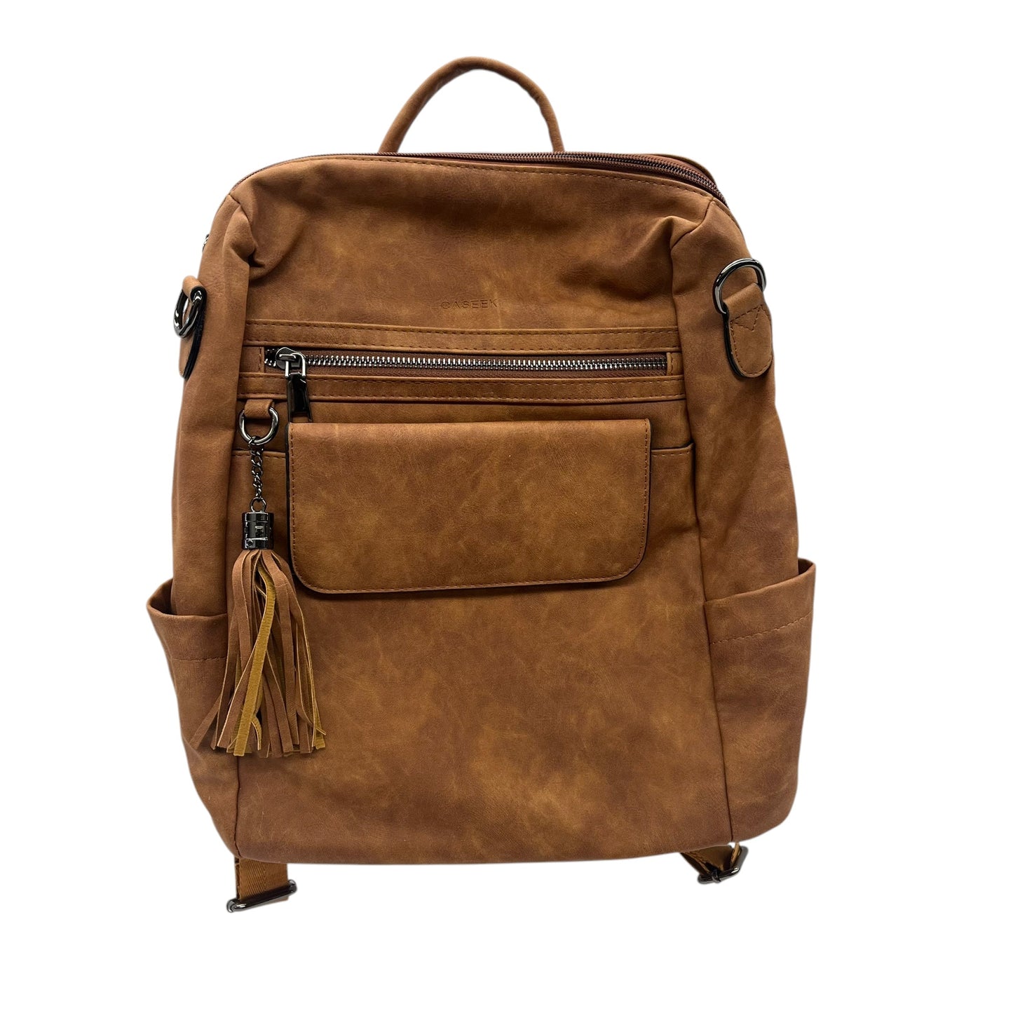 Backpack By Clothes Mentor In Brown, Size:Medium