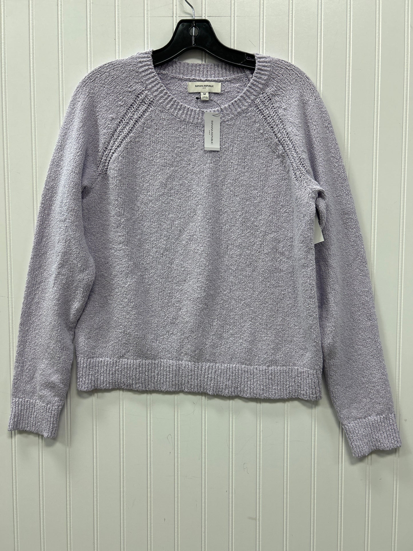 Sweater By Banana Republic In Purple, Size:M NWT