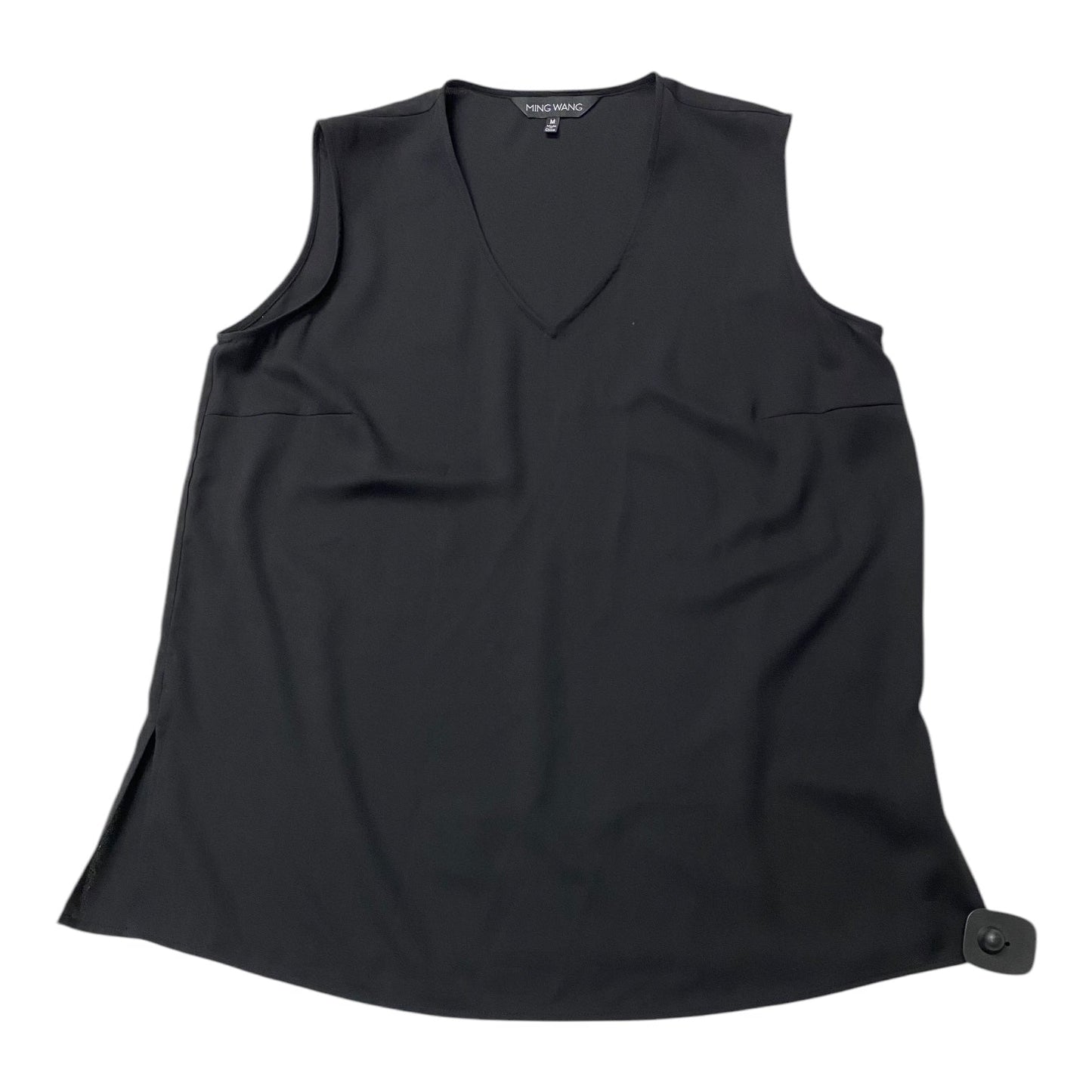 Top Sleeveless By Ming Wang In Black, Size:M