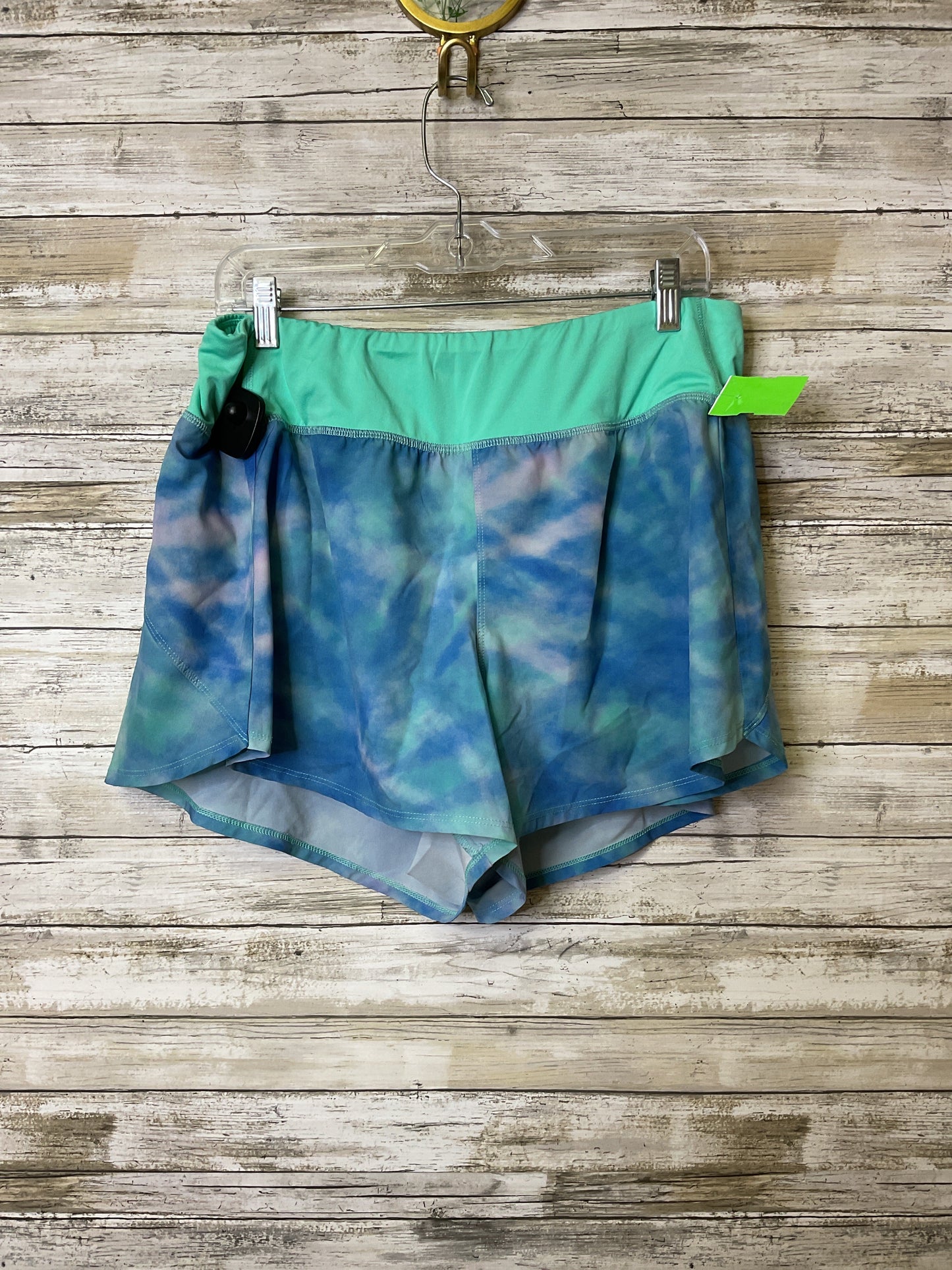 Athletic Shorts By Zelos In Blue & Green, Size:Xl