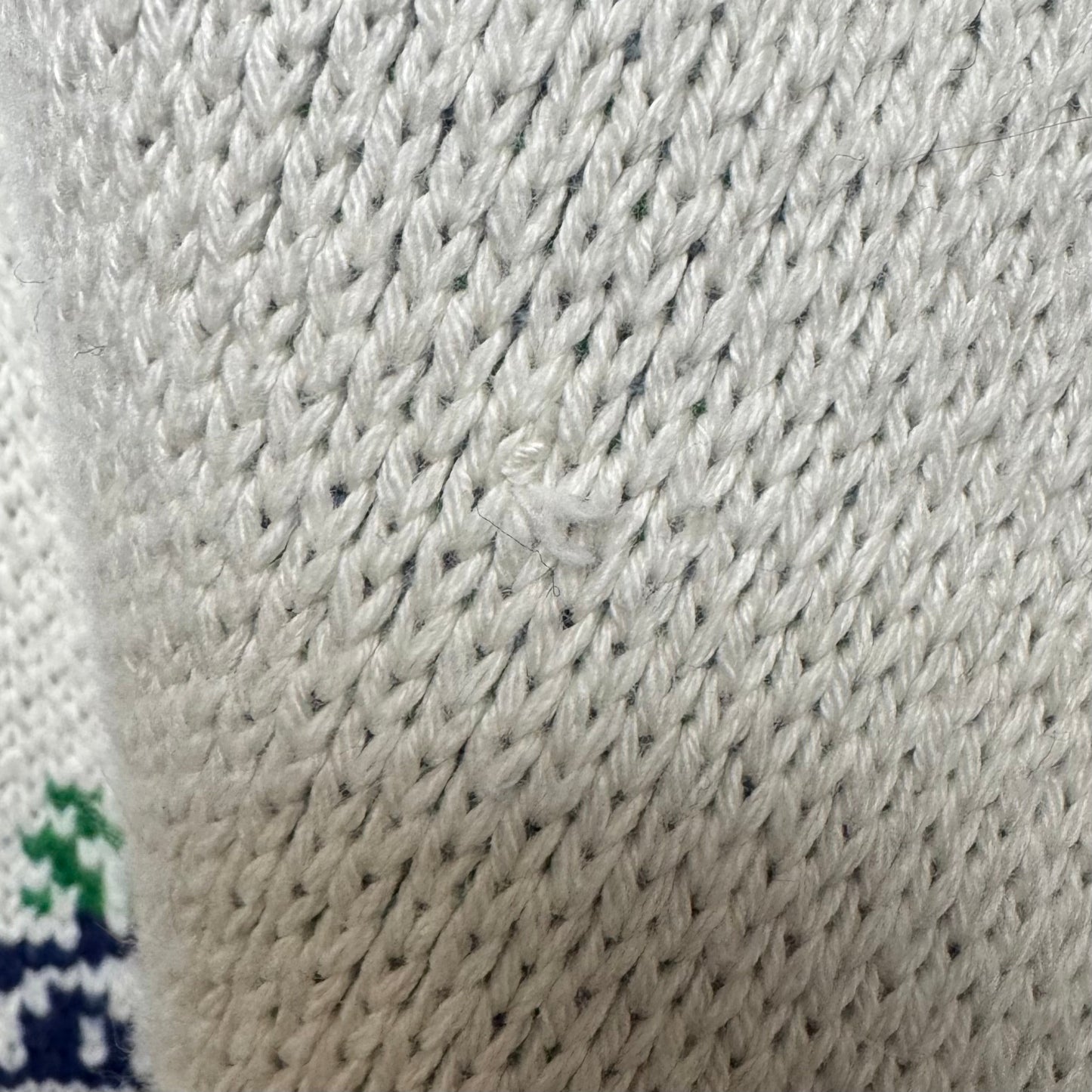 Graphic Cable-Knit Sweater By Maeve In Ivory Pattern, Size: L