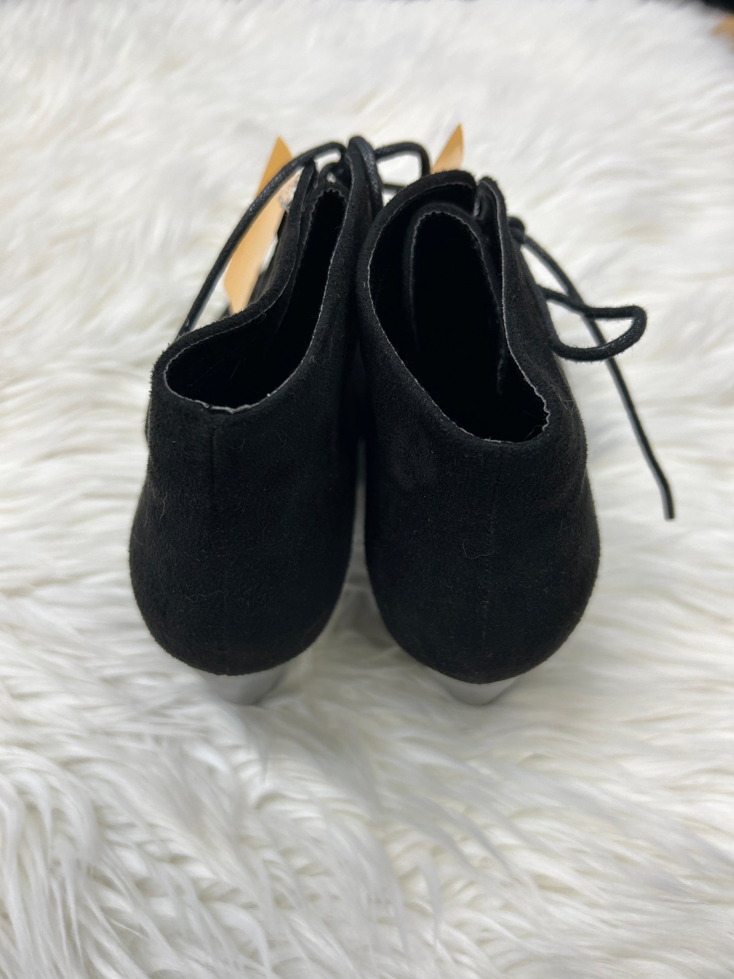 Boots Ankle Heels By Forever In Black, Size:8