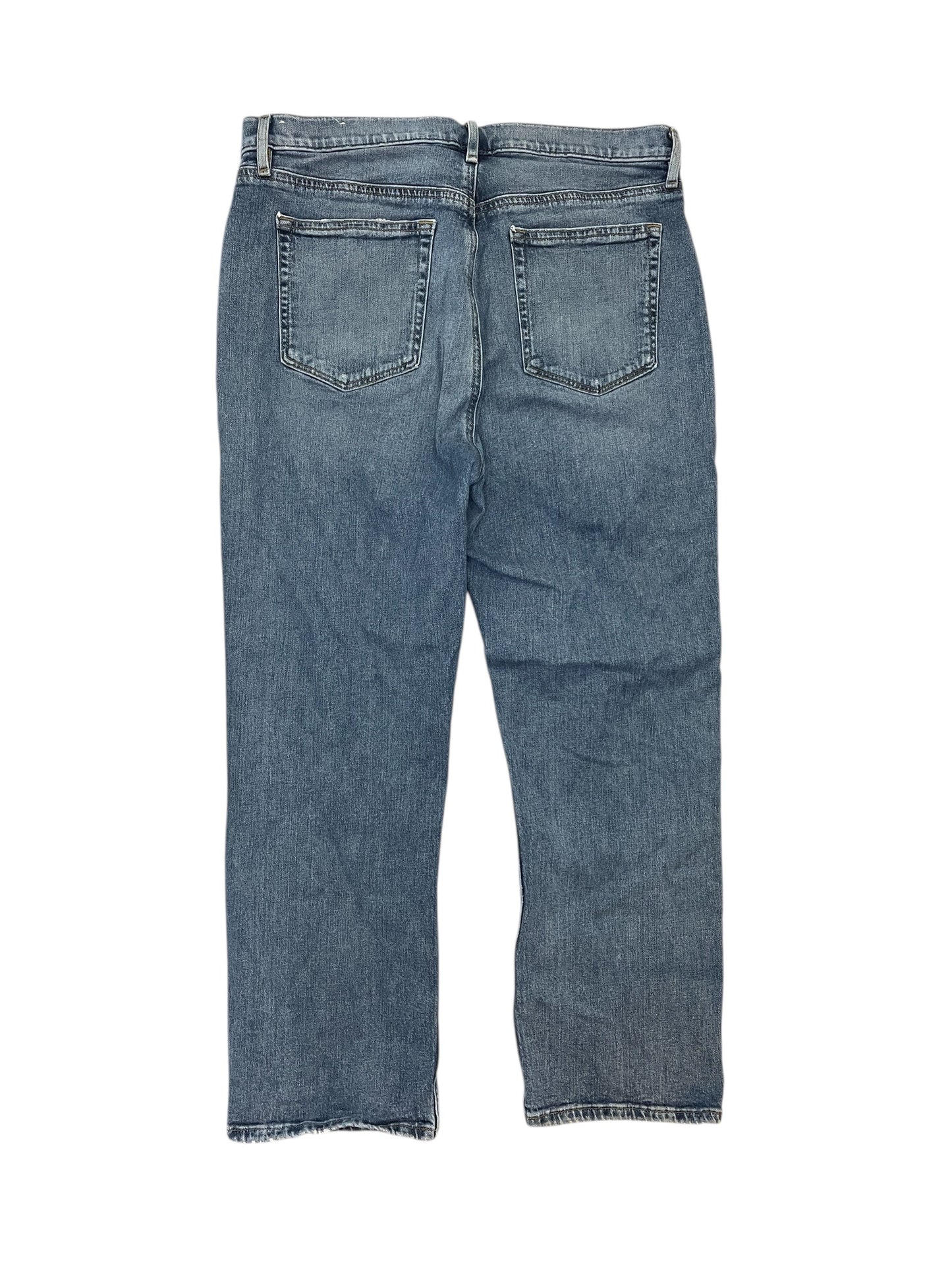Jeans Straight By Loft In Blue Denim, Size:12